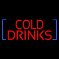 Red Cold Drinks Neon Sign