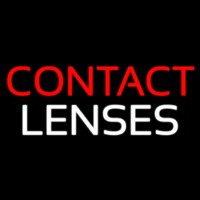 Red Contact White Lenses Neon Sign