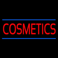 Red Cosmetics Blue Lines Neon Sign