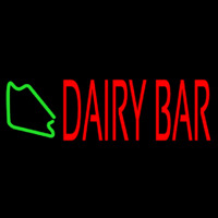 Red Dairy Bar Neon Sign