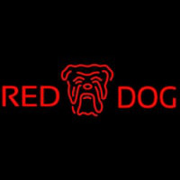 Red Dog Head Logo Beer Sign Neon Sign