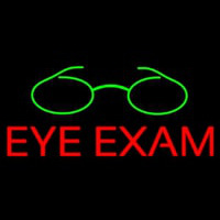 Red Eye E am Green Glass Logo Neon Sign