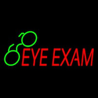 Red Eye E am Green Glass Neon Sign