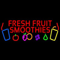 Red Fresh Smoothies Neon Sign