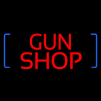 Red Gun Shop Neon Sign