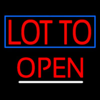 Red Lotto Open Neon Sign