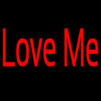 Red Love Me Neon Sign