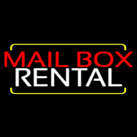 Red Mailbo  Blue Rental 1 Neon Sign