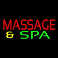 Red Massage And Spa Neon Sign