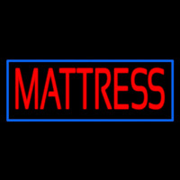 Red Mattress With Blue Border Neon Sign