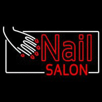 Red Nail Salon Neon Sign