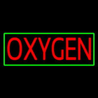 Red O ygen Green Border Neon Sign