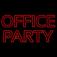 Red Office Party Neon Sign