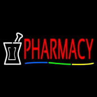 Red Pharmacy Logo Neon Sign
