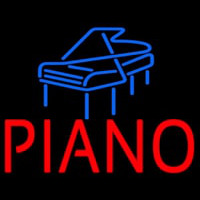 Red Piano Blue Logo 1 Neon Sign