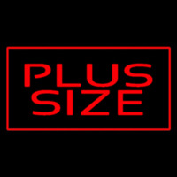 Red Plus Size Red Border Neon Sign