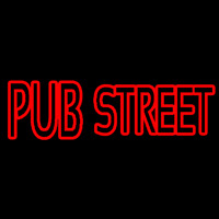 Red Pub Street Neon Sign