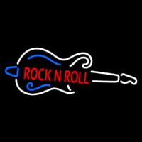 Red Rock N Roll Guitar 1 Neon Sign