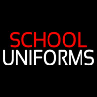 Red School White Uniforms Neon Sign