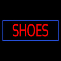 Red Shoes Blue Border Neon Sign