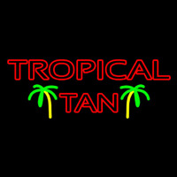 Red Tropical Tan Neon Sign