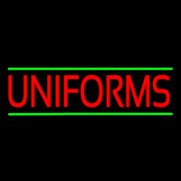 Red Uniforms Green Lines Neon Sign