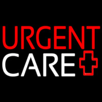 Red Urgent Care Plus Logo Neon Sign