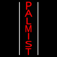 Red Vertical Palmist Neon Sign