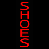 Red Vertical Shoes Neon Sign