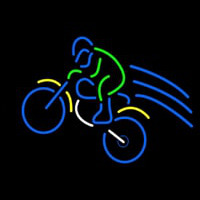 Rider With Bike Neon Sign