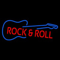 Rock N Roll Guitar Neon Sign