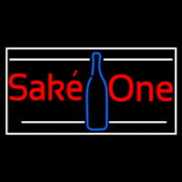 Sake One With Bottle 1 Neon Sign