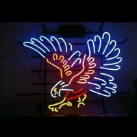 Silver Hawk Neon Sign