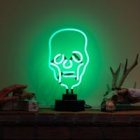 Skull Destop Neon Sign