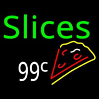 Slices 99 Cents Pizza Neon Sign