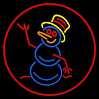 Snowman Neon Sign