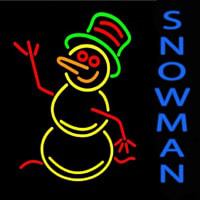 Snowman Neon Sign