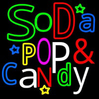 Soda Pop And Candy Neon Sign