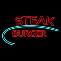 Steak Burger Neon Sign
