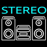 Stereo System Neon Sign