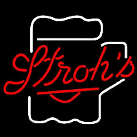 Strohs Mug Beer Sign Neon Sign