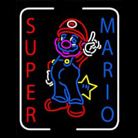 Super Mario Neon Sign