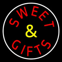 Sweets And Gifts With Border Neon Sign
