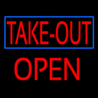 Take Out Open Neon Sign