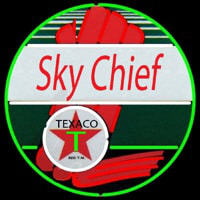 Te aco Sky Chief Gasoline Neon Sign