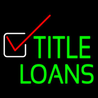 Title Loans Neon Sign