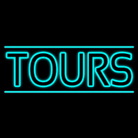 Tours With Lines Neon Sign