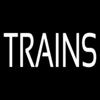 Trains Neon Sign