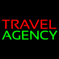 Travel Agency Block Neon Sign