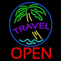 Travel Open Neon Sign